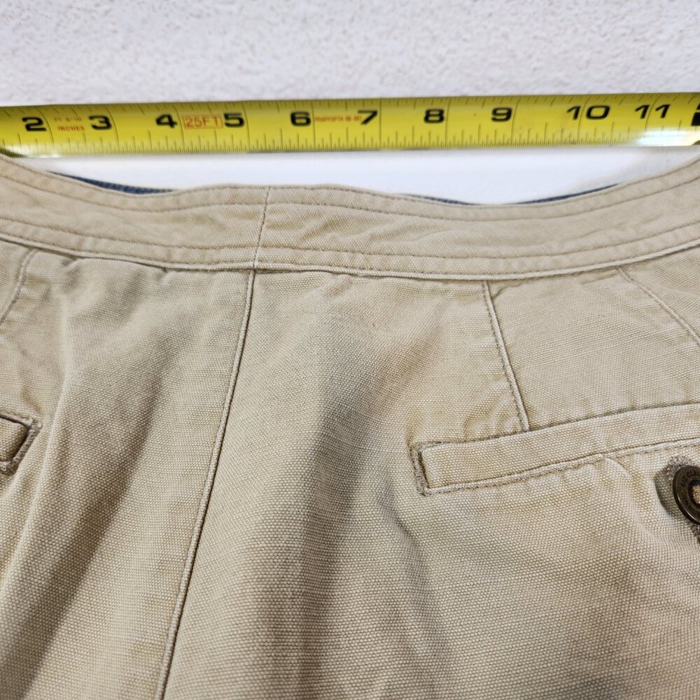 Liz Claiborne Shorts Womens Sz 4 Khaki Beige Front & Back Pockets Cotton - Picture 7 of 11